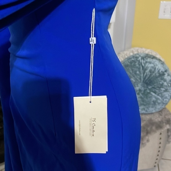 NWT TS Couture cape sleeves dress size S red or blue - Picture 8 of 12